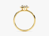 Pear Halo Moissanite Engagement Ring (1.00 CT)