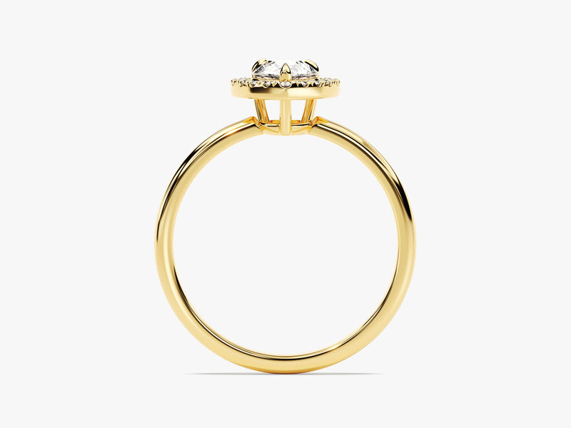Pear Halo Moissanite Engagement Ring (1.00 CT)