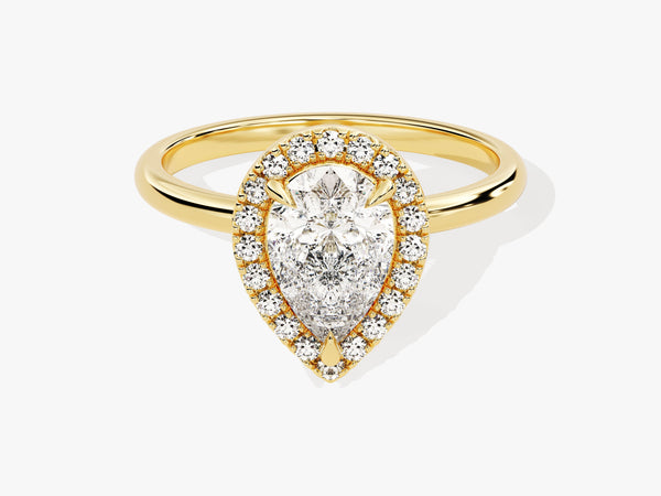 Pear Halo Diamond Engagement Ring (1.50 CT)