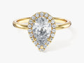 Pear Halo Moissanite Engagement Ring (1.50 CT)