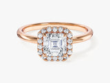 Asscher Halo Lab Grown Diamond Engagement Ring (1.00 CT)