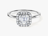 Asscher Halo Lab Grown Diamond Engagement Ring (1.00 CT)