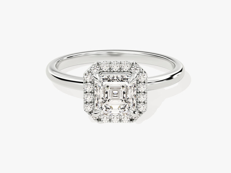 Asscher Halo Diamond Engagement Ring (1.00 CT)