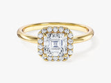 Asscher Halo Lab Grown Diamond Engagement Ring (1.00 CT)