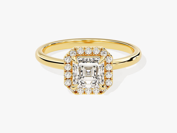 Asscher Halo Lab Grown Diamond Engagement Ring (1.00 CT)