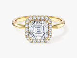 Asscher Halo Lab Grown Diamond Engagement Ring (1.50 CT)
