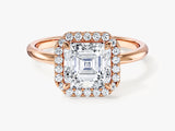 Asscher Halo Lab Grown Diamond Engagement Ring (2.00 CT)