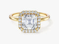 Asscher Halo Moissanite Engagement Ring (2.00 CT)