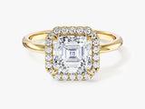 Asscher Halo Lab Grown Diamond Engagement Ring (2.00 CT)