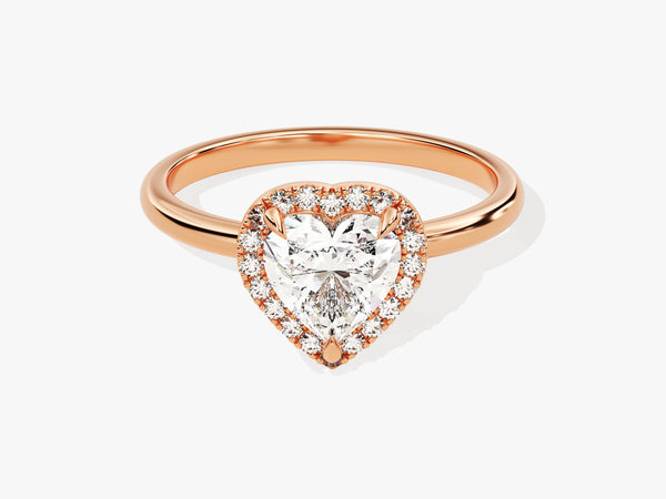Heart Halo Diamond Engagement Ring (1.00 CT)
