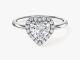 Heart Halo Lab Grown Diamond Engagement Ring (1.00 CT)