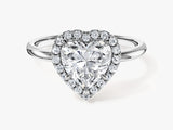 Heart Halo Lab Grown Diamond Engagement Ring (1.50 CT)