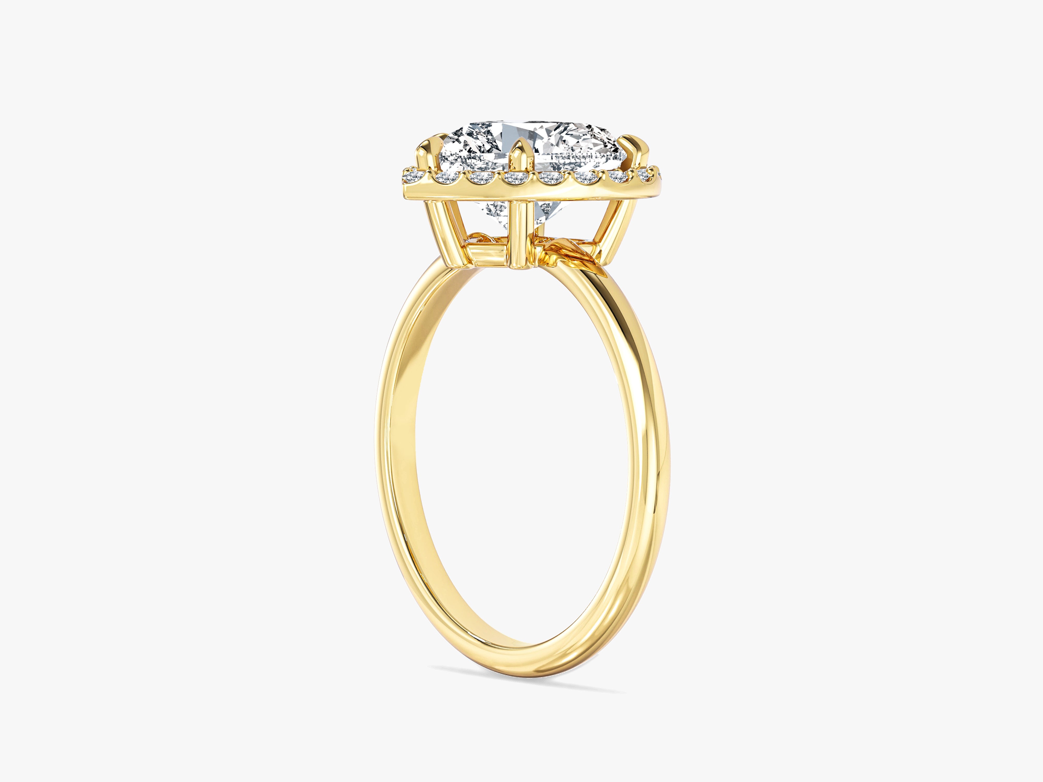 Heart Halo Lab Grown Diamond Engagement Ring (2.00 CT)
