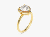 Heart Halo Moissanite Engagement Ring (2.00 CT)