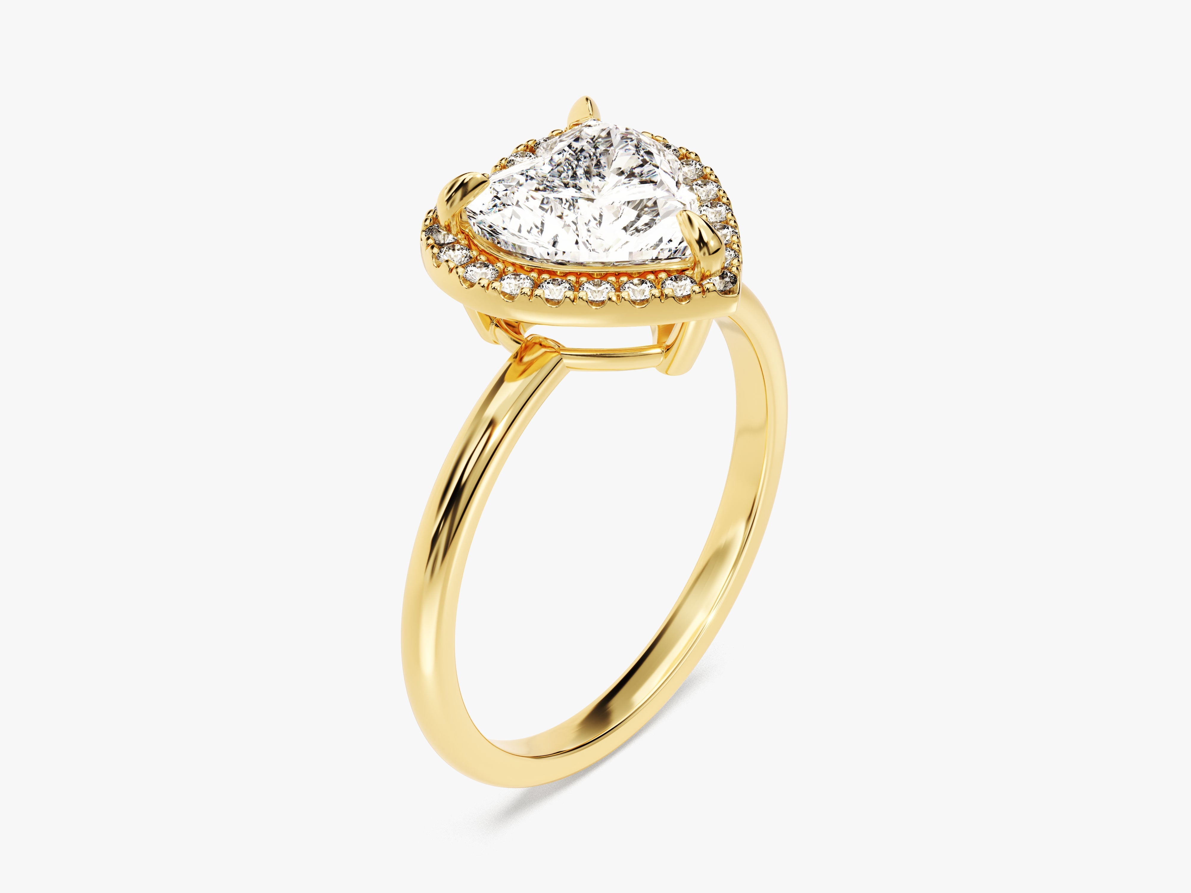Heart Halo Diamond Engagement Ring (2.00 CT)