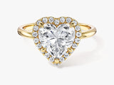 Heart Halo Lab Grown Diamond Engagement Ring (2.00 CT)