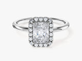 Radiant Halo Lab Grown Diamond Engagement Ring (1.00 CT)