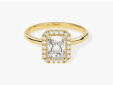 Radiant Halo Diamond Engagement Ring (1.00 CT)