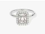 Radiant Halo Moissanite Engagement Ring (1.50 CT)