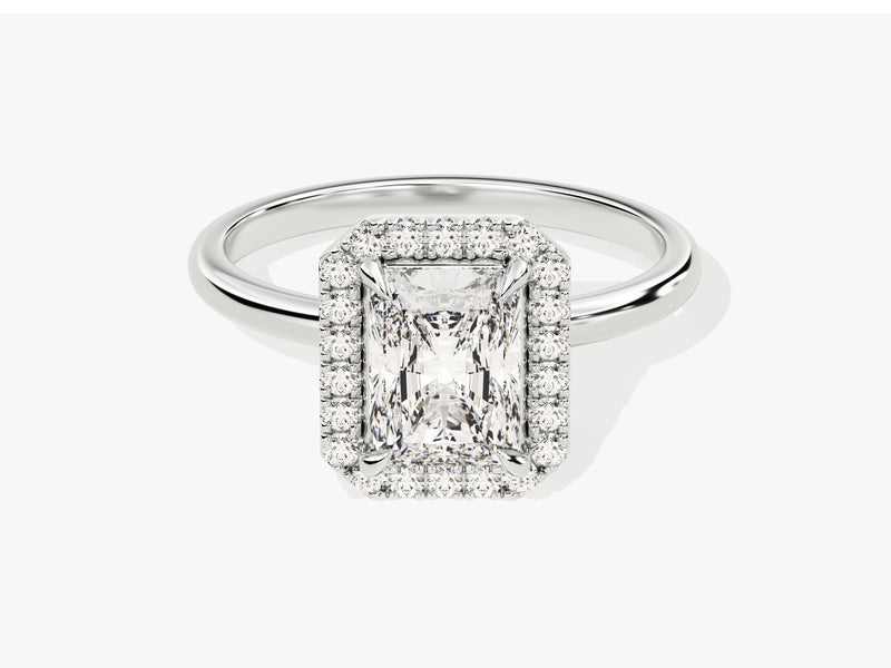 Radiant Halo Moissanite Engagement Ring (1.50 CT)