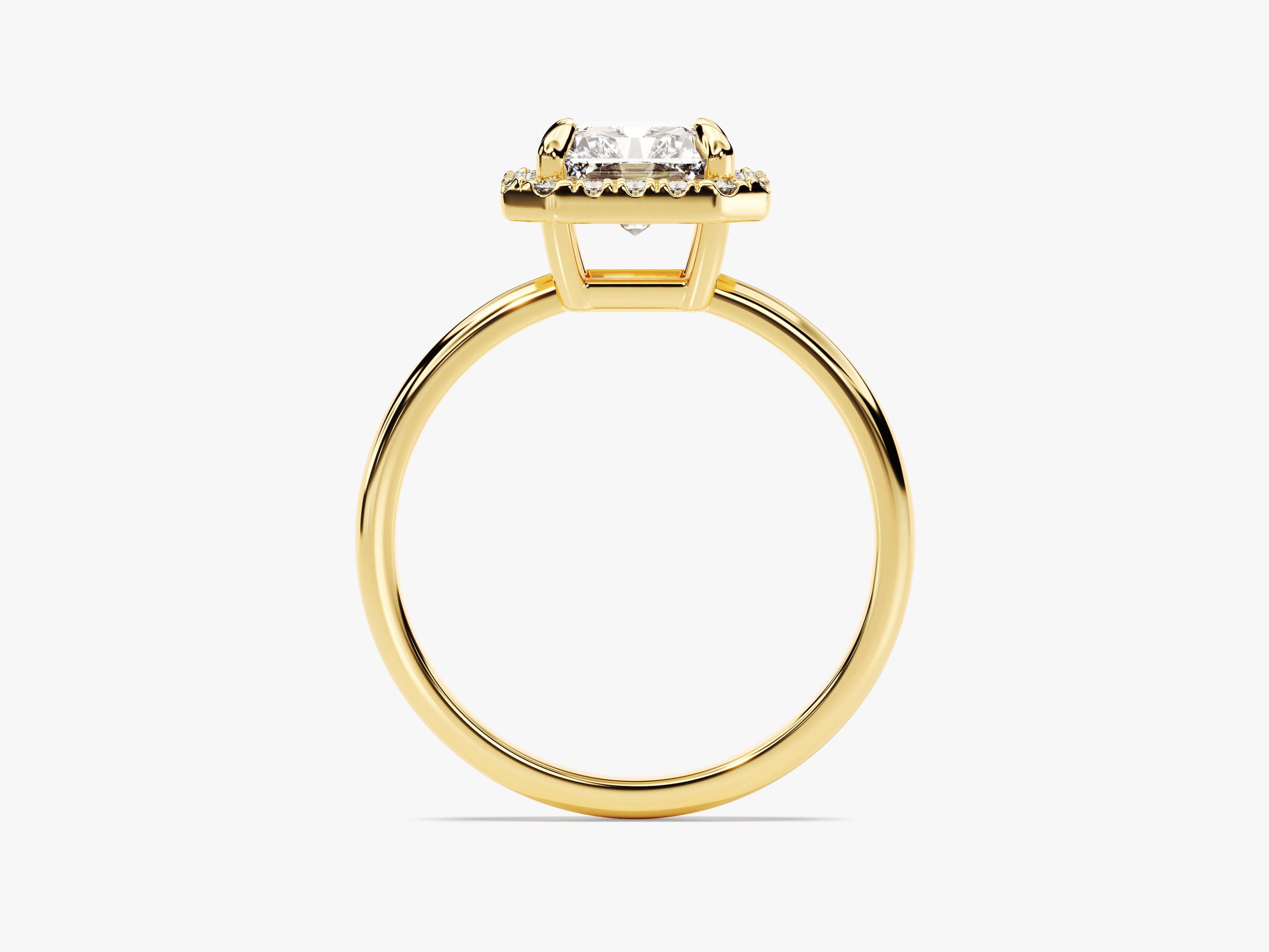 Radiant Halo Diamond Engagement Ring (2.00 CT)