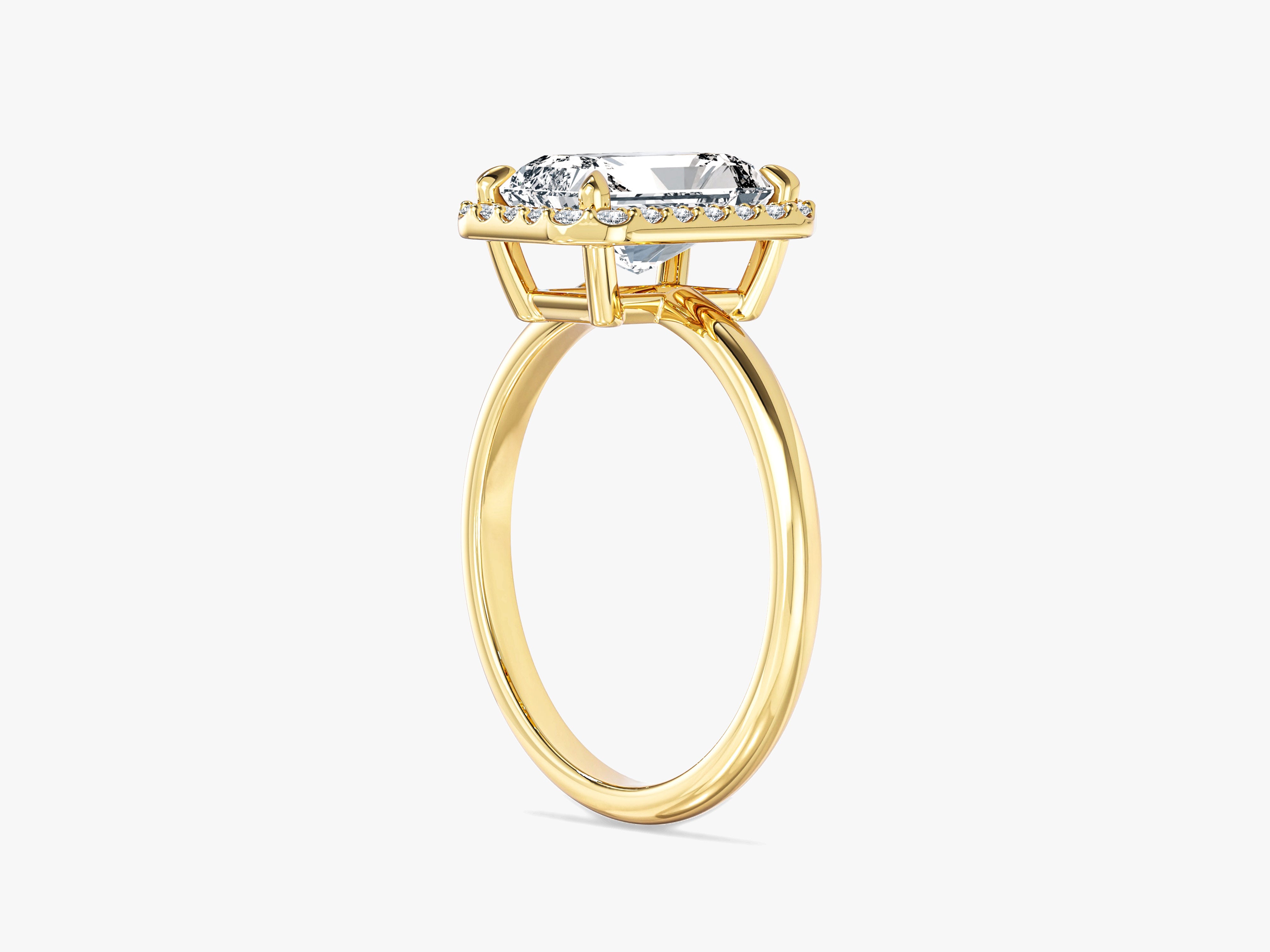 Radiant Halo Lab Grown Diamond Engagement Ring (2.00 CT)