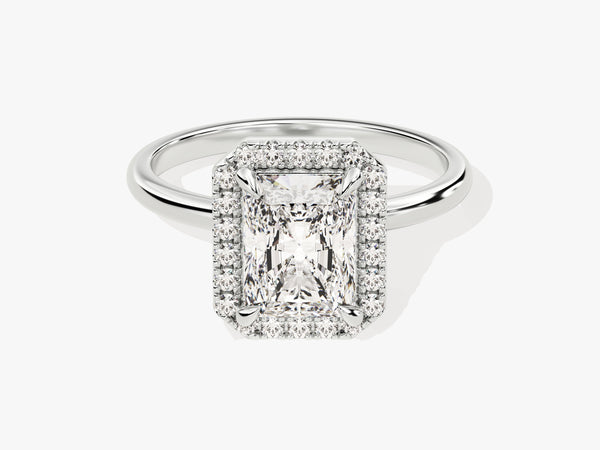 Radiant Halo Moissanite Engagement Ring (2.00 CT)