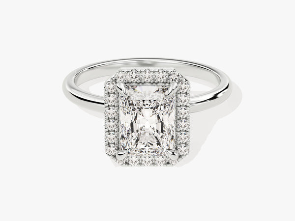 Radiant Halo Lab Grown Diamond Engagement Ring (2.00 CT)