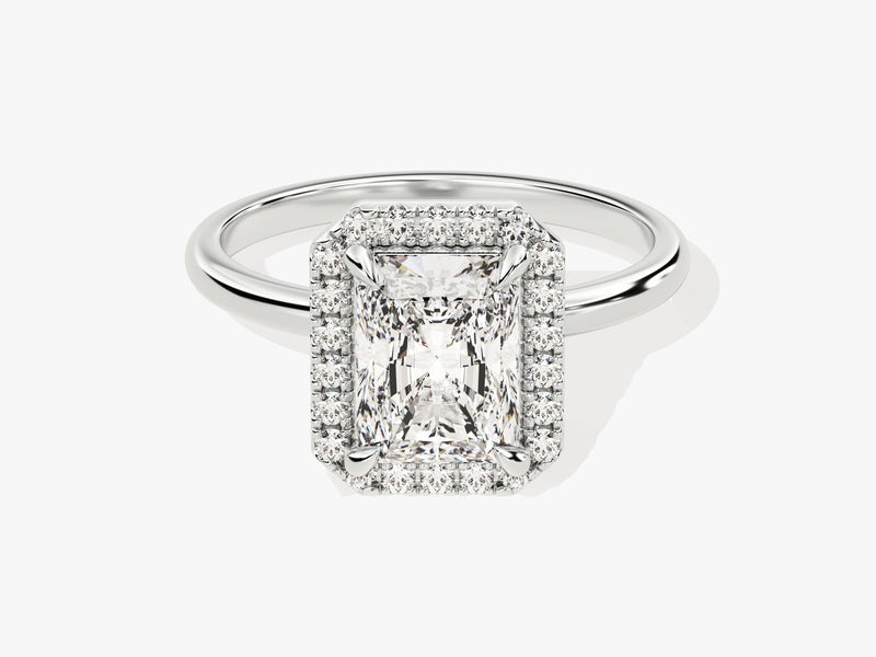 Radiant Halo Lab Grown Diamond Engagement Ring (2.00 CT)