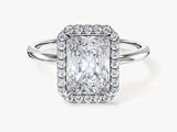 Radiant Halo Lab Grown Diamond Engagement Ring (2.00 CT)