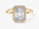 Radiant Halo Lab Grown Diamond Engagement Ring (2.00 CT)