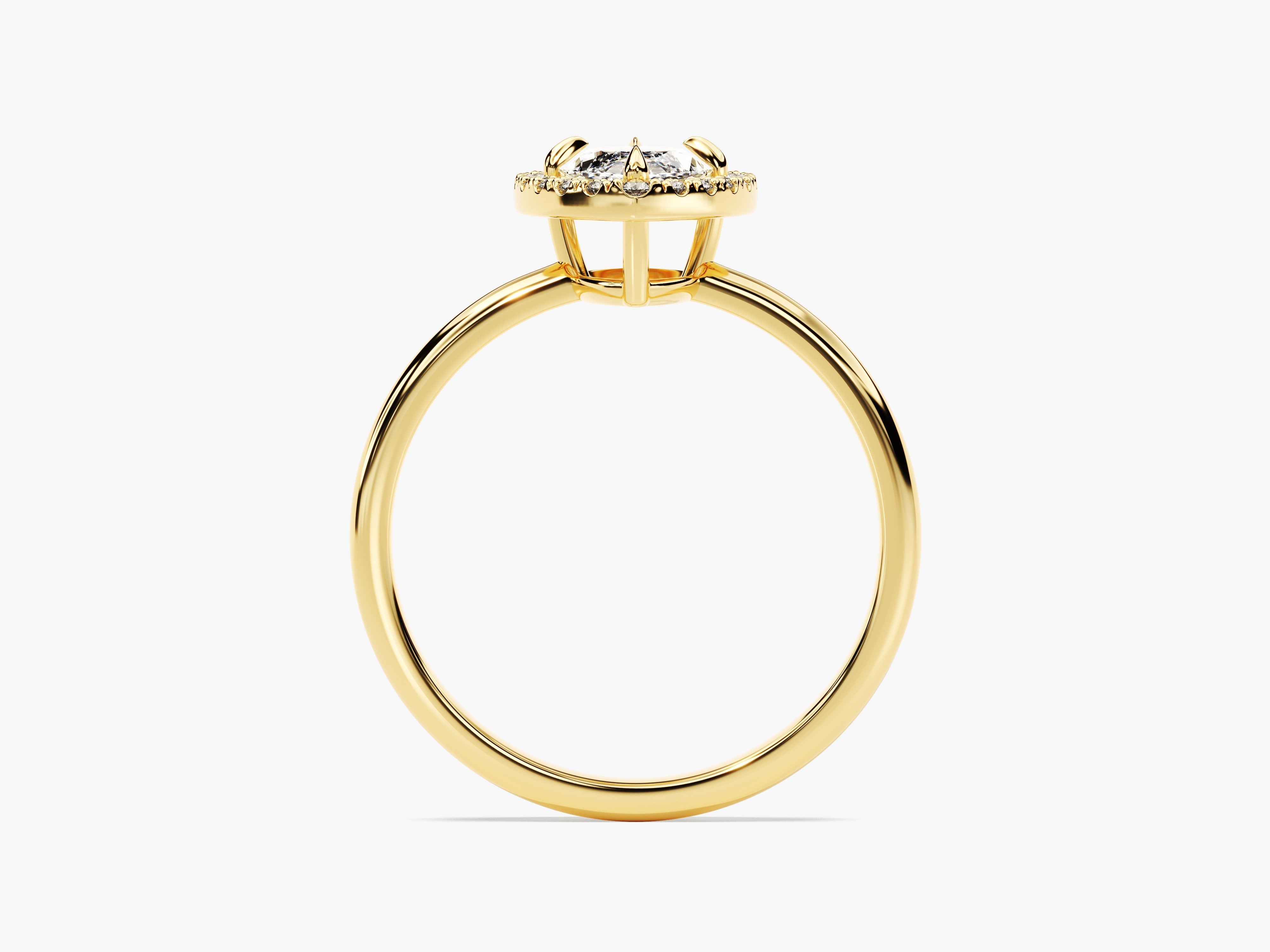 Marquise Halo Lab Grown Diamond Engagement Ring (1.00 CT)