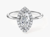 Marquise Halo Lab Grown Diamond Engagement Ring (1.00 CT)