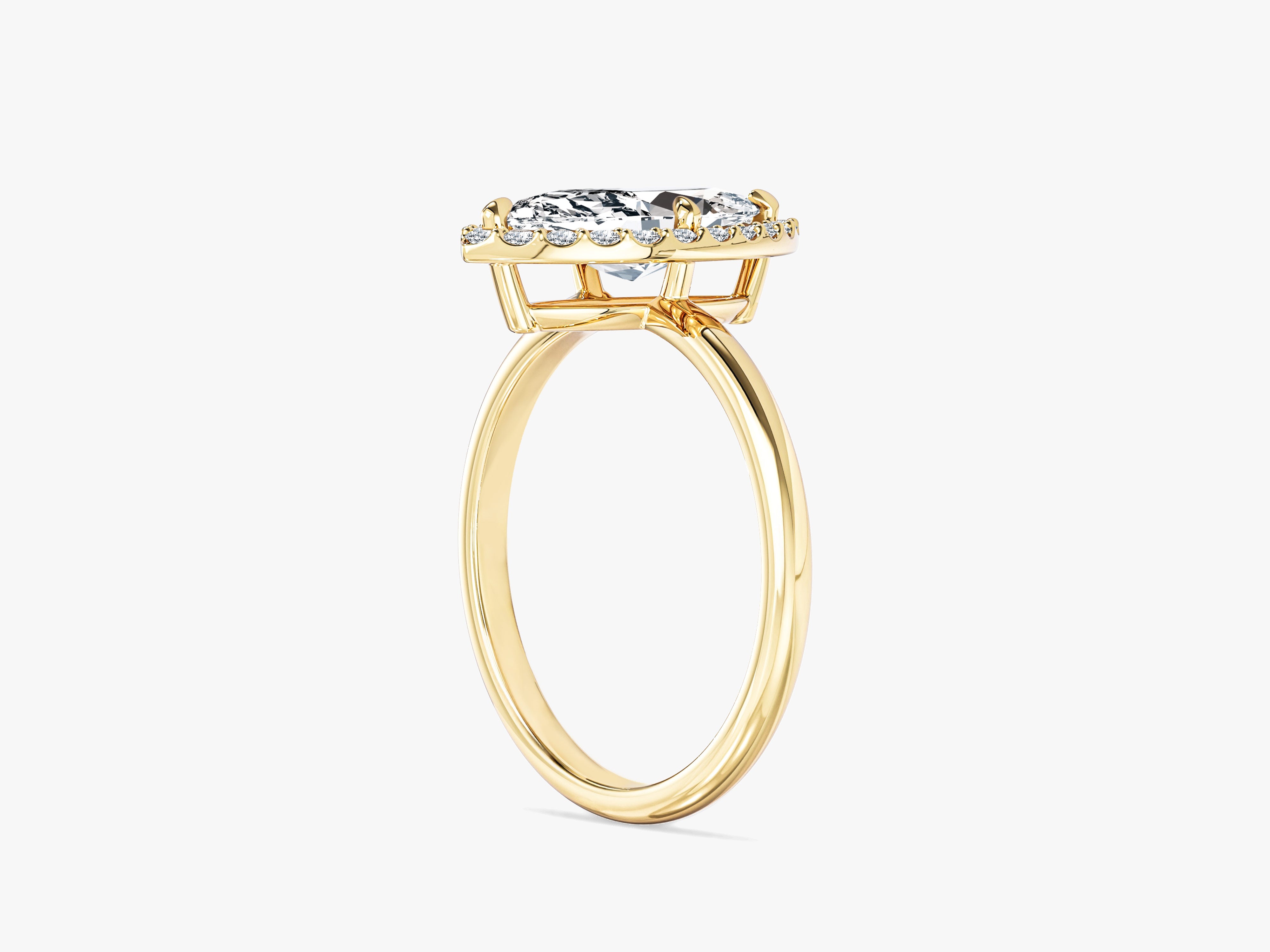 Marquise Halo Moissanite Engagement Ring (1.50 CT)