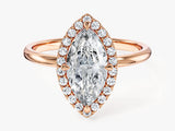 Marquise Halo Moissanite Engagement Ring (1.50 CT)
