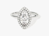 Marquise Halo Moissanite Engagement Ring (1.50 CT)