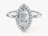 Marquise Halo Moissanite Engagement Ring (1.50 CT)