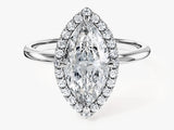 Marquise Halo Lab Grown Diamond Engagement Ring (2.00 CT)