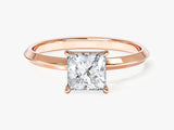 Knife Edge Princess Lab Grown Diamond Engagement Ring (1.00 CT)
