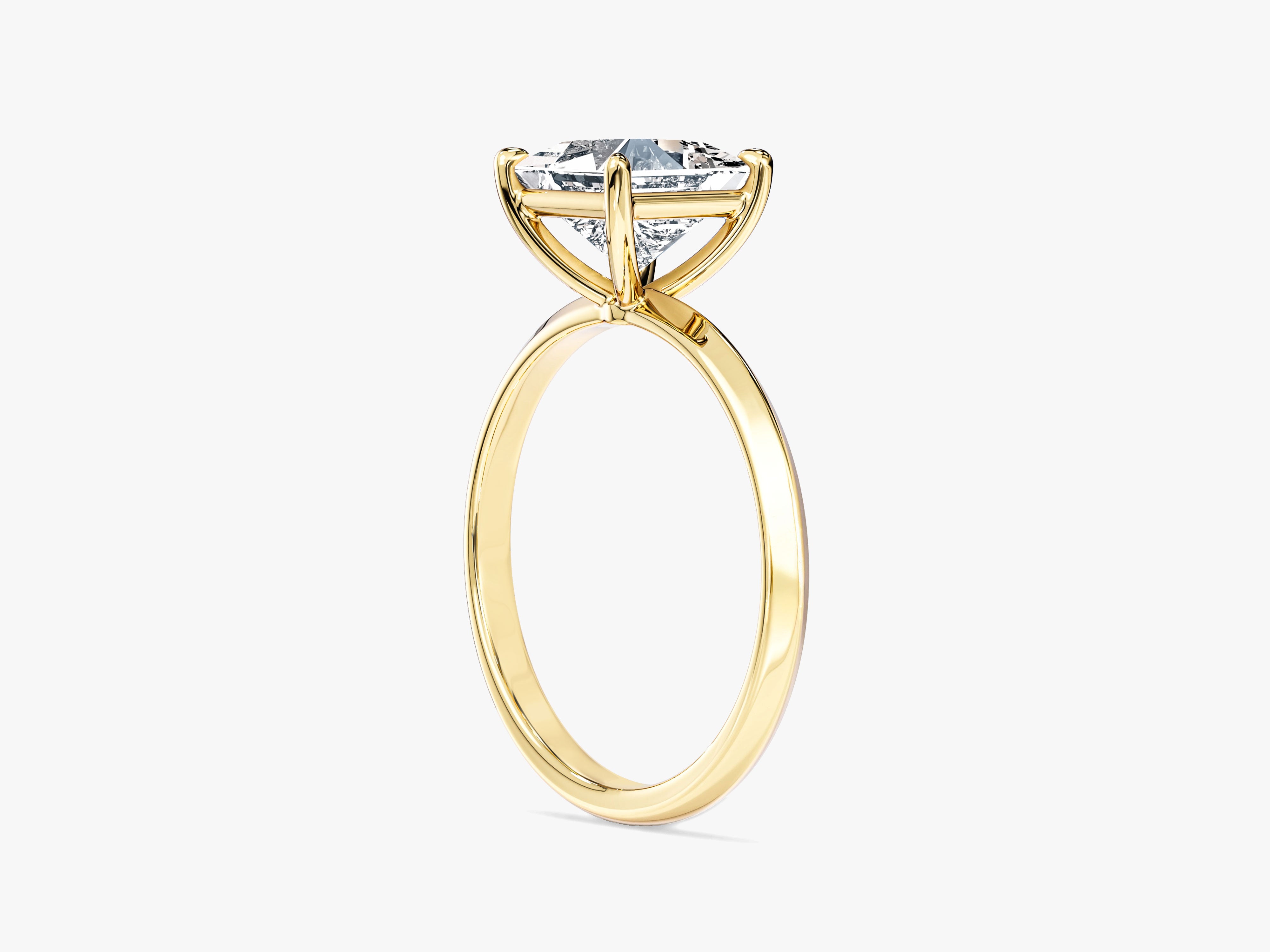 Knife Edge Princess Lab Grown Diamond Engagement Ring (1.50 CT)