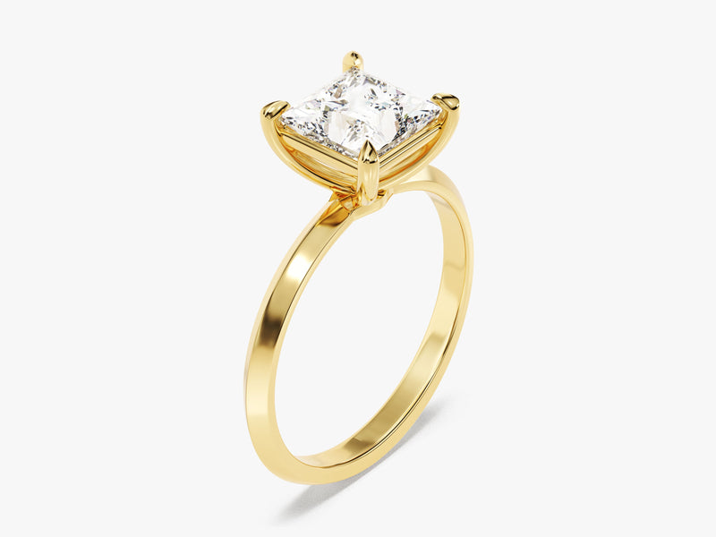 Knife Edge Princess Diamond Engagement Ring (1.50 CT)