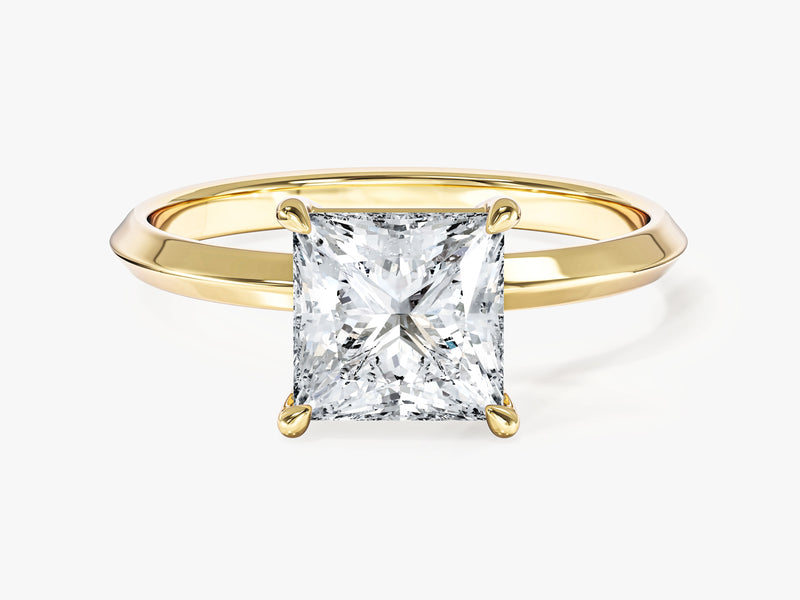 Knife Edge Princess Lab Grown Diamond Engagement Ring (1.50 CT)
