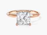 Knife Edge Princess Lab Grown Diamond Engagement Ring (2.00 CT)