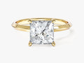 Knife Edge Princess Moissanite Engagement Ring (2.00 CT)