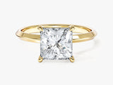 Knife Edge Princess Lab Grown Diamond Engagement Ring (2.00 CT)