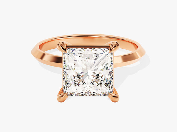 Knife Edge Princess Moissanite Engagement Ring (3.00 CT)
