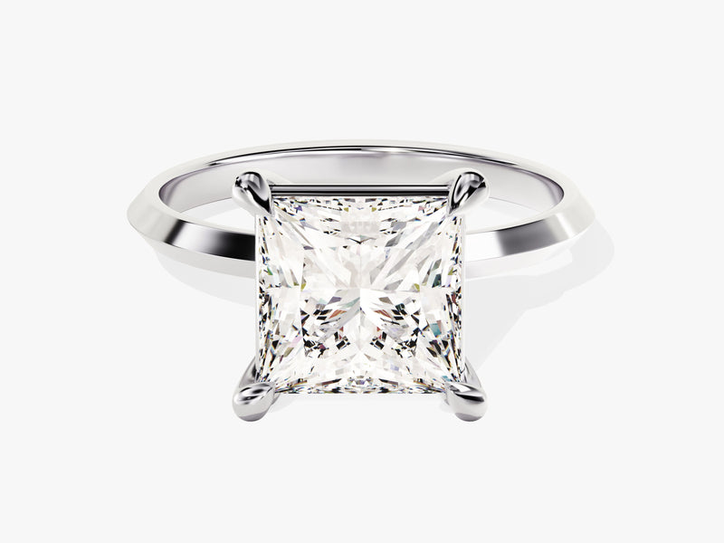 Knife Edge Princess Diamond Engagement Ring (3.00 CT)