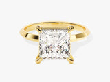 Knife Edge Princess Moissanite Engagement Ring (3.00 CT)