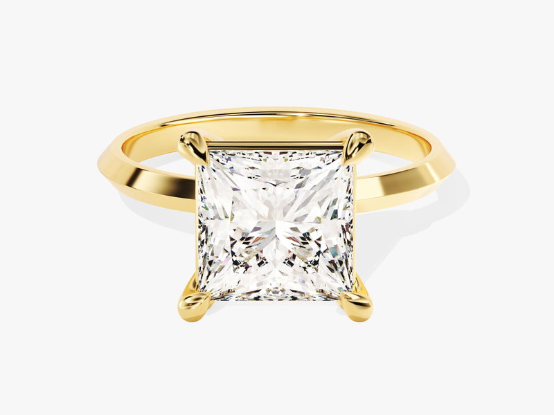 Knife Edge Princess Diamond Engagement Ring (3.00 CT)