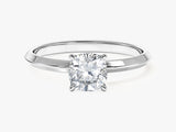 Knife Edge Cushion Moissanite Engagement Ring (1.00 CT)